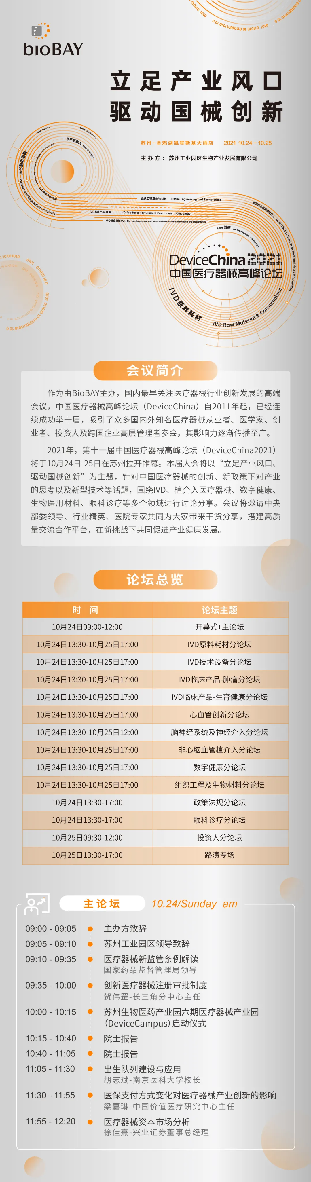 沙龙说丨DC2021超详细完整日程！你想了解的医疗器械报告都在这里